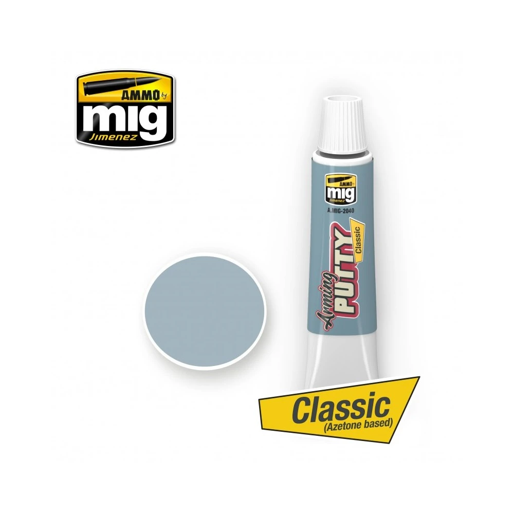 Mastic de rebouchage - Classique (20ml) Mig AMMO - MIG Jimenez A.MIG-2040 - 1 Mastic de rebouchage - Classique (20ml) Mig AMMO - MIG Jimenez A.MIG-2040 - 1