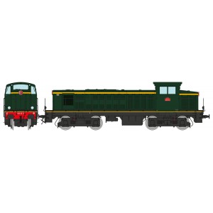 Ree Access JM013S Locomotive diesel 040 DE 9, Livrée d'origine, plaques en relief, SNCF, digitale sonore Ree Modeles JM-013.S - 