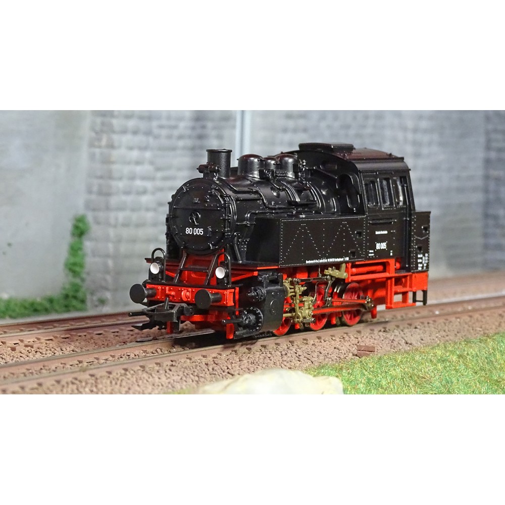 Roco 52208-S Locomotive noire à vapeur série 80, DB, Digitale sonore Roco Roco_52208-S - 1