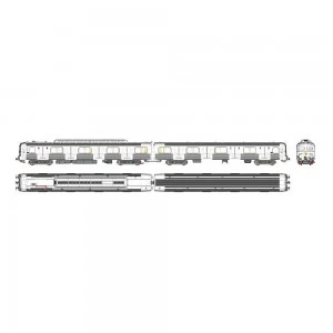 Mistral 28-01-G009 Autorail Z 5100 + voiture pilote ZRx 15100 - 1985, SNCF, Patin latéral, digital sonore Mistral Train Models M
