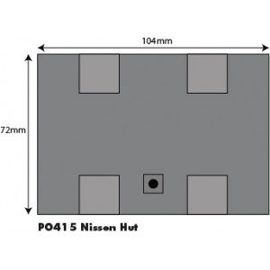 Metcalfe PO415 Maquette, Cabane Nissen Metcalfe MET-PO415 - 5