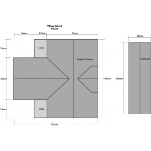 Metcalfe PO253 Maquette, Ecole de village Metcalfe MET-PO253 - 2