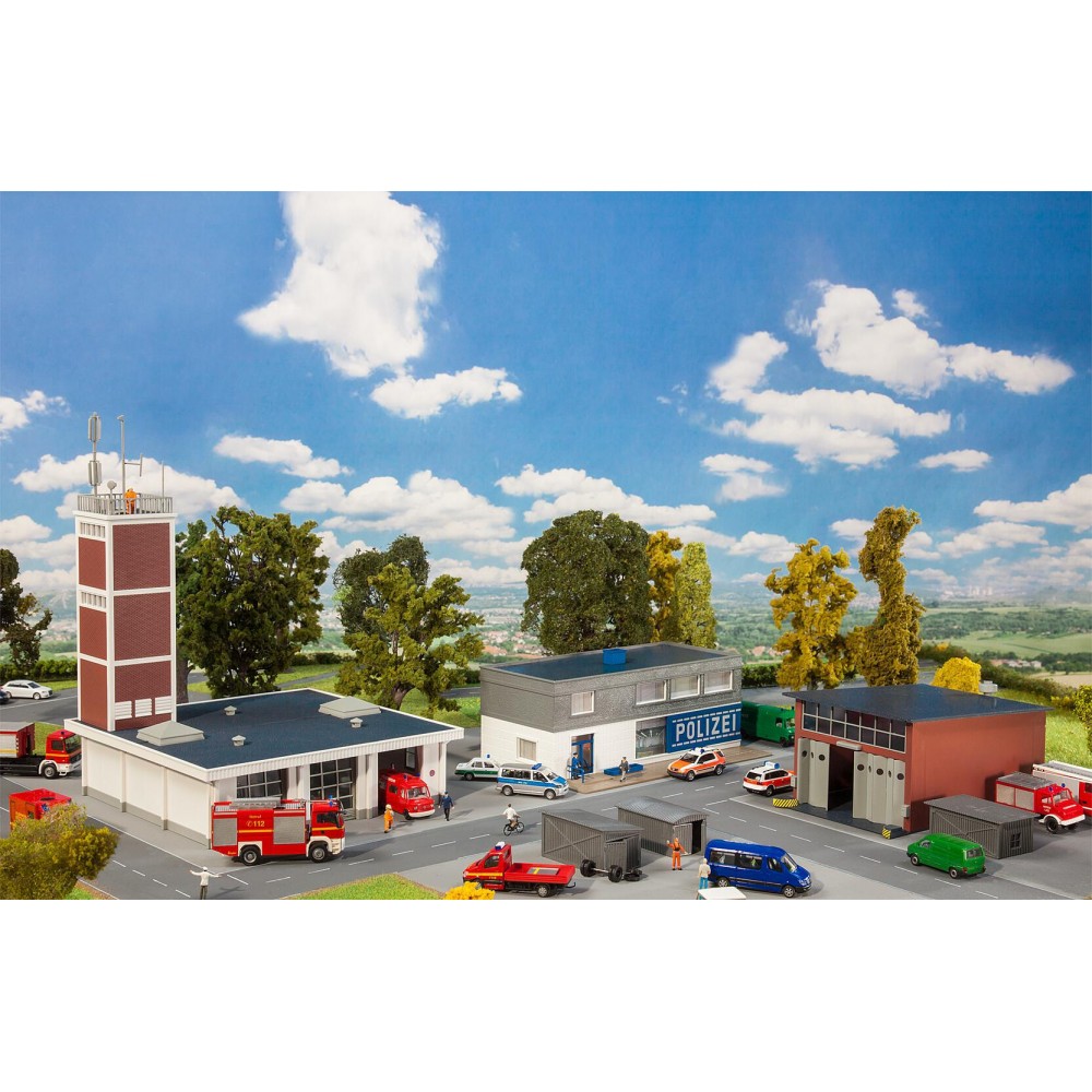 Faller 190083 Maquette, Coffret promotionnel Forces d'intervention, Urgences, Police, Pompiers Faller Faller_190083 - 1