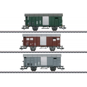 Marklin 46568 Set de 3 wagons couverts à essieux type K3 avec guérite, CFF Marklin Marklin_46568 - 1