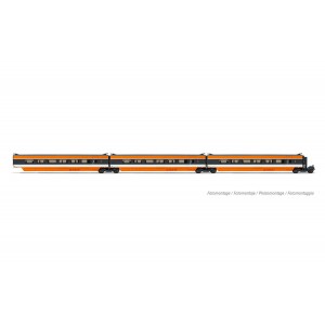 Jouef HJ3015 Set de 3 voitures intermédiaire TGV Sud-Est, version inaugurale 1981, SNCF, 2eme classe Jouef HJ3015 - 3