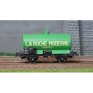 Ree modeles WB710 Wagon citerne OCEM 19, SNCF, vert châssis noir, LA RUCHE MODERNE Ree Modeles WB-710 - 2