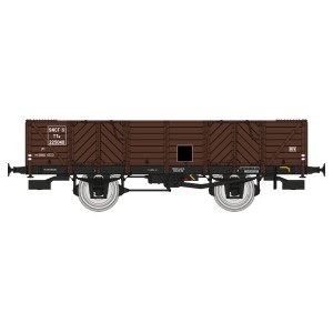 Ree Modeles WB818 Wagon Tombereau ex-PLM, SNCF, 4 portes, bois brun wagon 540 Ree Modeles WB-818 - 3