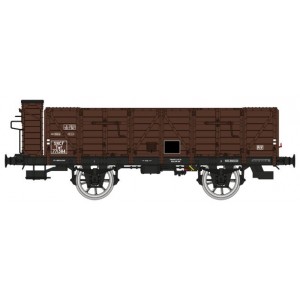 Ree Modeles WB833 Wagon Tombereau OCEM 19, brun, bois avec guérite, SNCF Ree Modeles WB-833 - 3