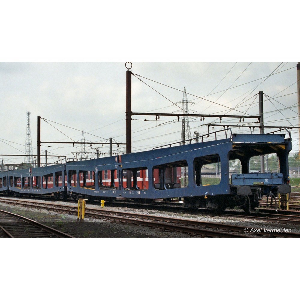 Jouef HJ4190 Set de 2 wagons porte-auto DD DEV 66, livré bleu, SNCF Jouef HJ4190 - 1