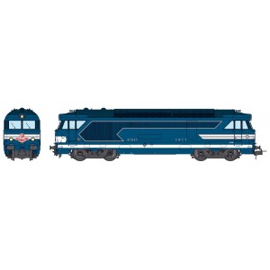 Ree Modeles MB150.S Locomotive diesel BB 67047, Livrée Bleue, plaque Mistral, SNCF, dépôt Nimes, digital sonore, fumée Ree Model