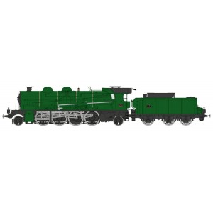 Ree Modeles MB157.S Locomotive à vapeur 141 C 331, PLM, Vert PLM, digital sonore, fumée Ree Modeles MB-157.S - 5