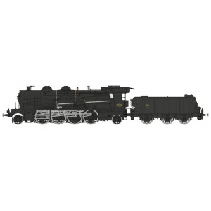 Ree Modeles MB159.S Locomotive à vapeur 5-141 D 202, SNCF, Noire, Veynes, digital sonore, fumée Ree Modeles MB-159.S - 5