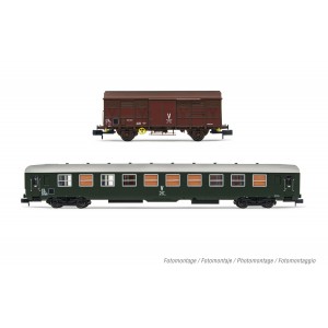 Arnold HN4446 Set de unités, train de maintenance, voiture ex B10 et wagon G4, SNCF, échelle N Arnold HN4446 - 1