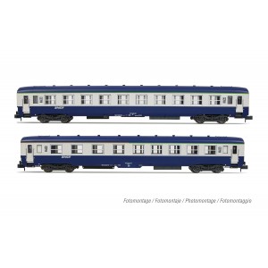 Arnold HN4447 Voiture couchettes DEV AO, B10c10, livrée bleue/grise, logo Nouille , SNCF, échelle N Arnold HN4447 - 1
