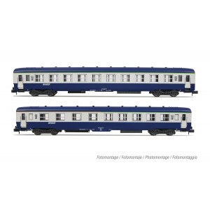 Arnold HN4447 Voiture couchettes DEV AO, B10c10, livrée bleue/grise, logo encadré, SNCF, échelle N Arnold HN4447 - 3