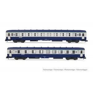 Arnold HN4447 Voiture couchettes DEV AO, B10c10, livrée bleue/grise, logo encadré, SNCF, échelle N Arnold HN4447 - 3