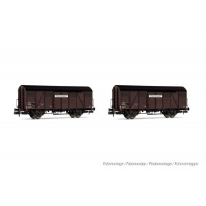 Arnold HN6571 Set de 2 wagons couverts à essieux type Kv, livrée marron, SNCF, Provence Express, échelle N Arnold HN6571 - 3
