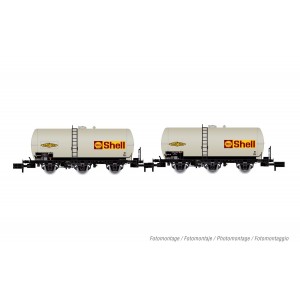 Arnold HN6609 Set de 2 wagons citernes à 3 essieux Uh, SNCF, Shell, échelle N Arnold HN6609 - 3