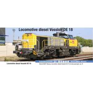 Jouef HJ2439S Locomotive diesel Vossloh DE 18 BB 79000, SNCF réseau, Akiem, livrée jaune/gris, digitale sonore Jouef HJ2439S - 4
