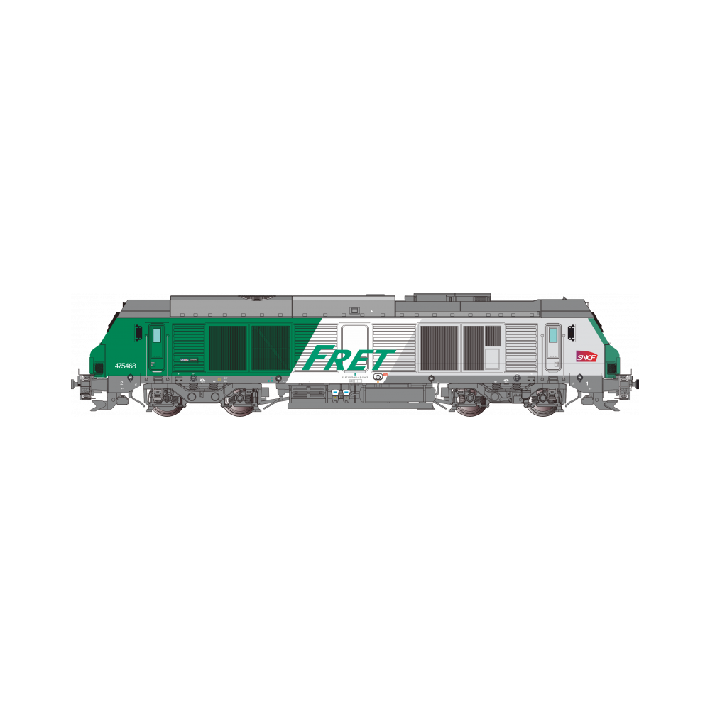 Os.Kar OS7511DCCS Locomotive diesel BB 475468, SNCF, FRET, logo Carmillon, digitale sonore Os.Kar International Os.Kar_OS7511DCC