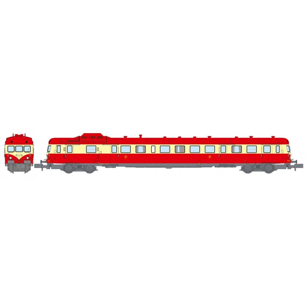 REE Modeles NW249 Autorail X-2812, toit rouge, dépôt Metz, N- 1/160 Ree Modeles NW-249 - 1