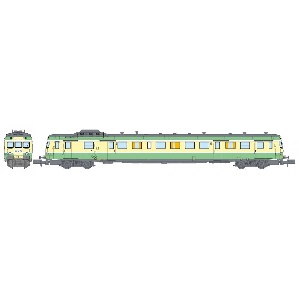 REE Modeles NW250 Autorail X-2899, Vert sans jupe, dépôt Lyon-Vaise Ree Modeles NW-250 - 1