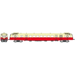 REE Modeles NW253 Autorail X-2434, toit crème, dépôt Caen Ree Modeles NW-253 - 1