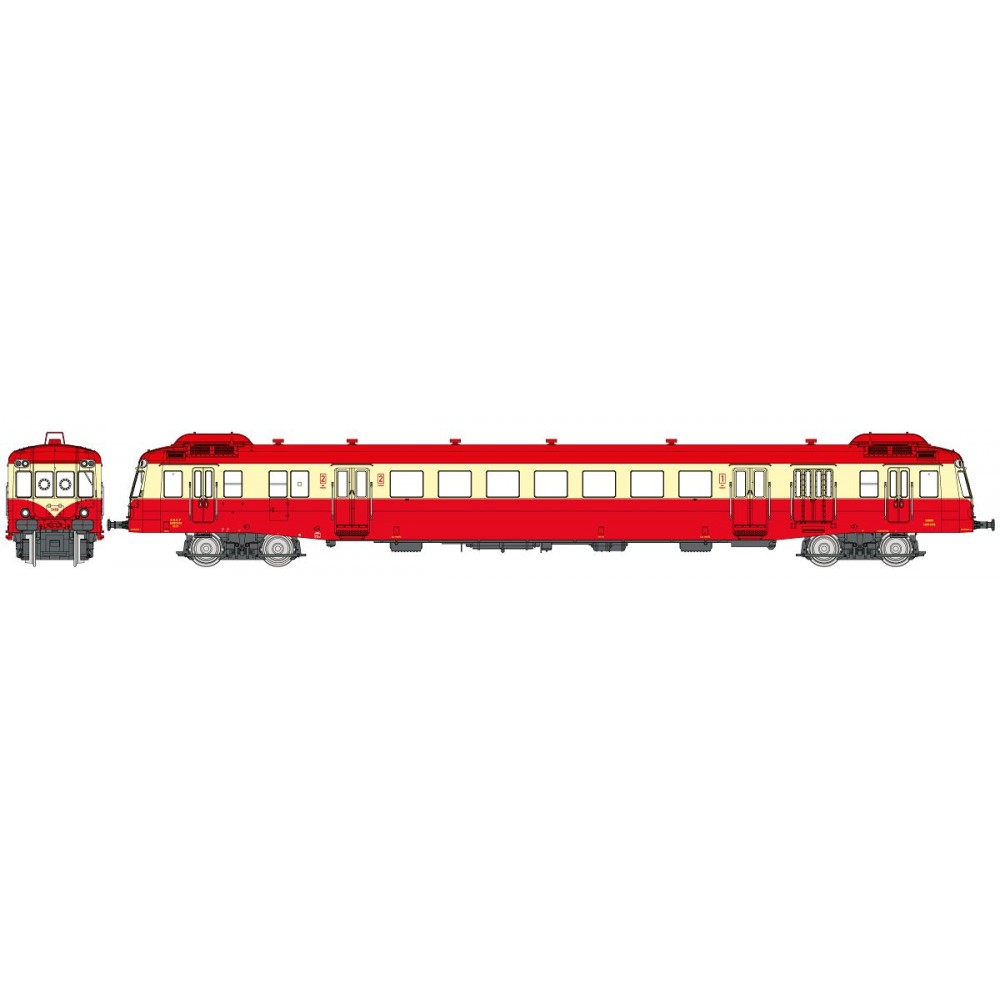 REE Modeles NW254S Autorail X-2458, toit rouge, dépôt Limoges, digitale sonore Ree Modeles NW-254.S - 1