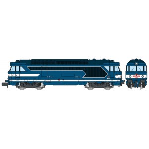 REE Modeles NW322S Locomotive diesel BB 67037, livrée bleue à plaques, dépôt Nîmes, digitale sonore Ree Modeles NW-322.S - 4