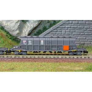 Arnold HN6550 Set de 2 wagons trémies à bogies type Faoos, transport de charbon, SNCF, Capcol/EDF, échelle N Arnold HN6550 - 3