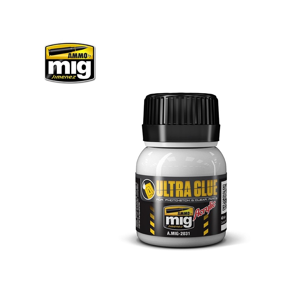 Colle Ultra Glue pour photo-découpe, pièces transparentes (40ml) Mig AMMO - MIG Jimenez A.MIG-2031 - 1