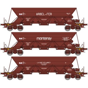 REE Modeles NW266 Set de 3 trémies EX, SNCF, Arbel-Fef / Montenay / La Gare Dess Mines Ree Modeles NW-266 - 1
