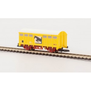 Azar W02-CH Wagon couvert G4, SNCF, Jaune, transport chevaux, échelle Z AZAR Models AZAR_W02-CH - 3