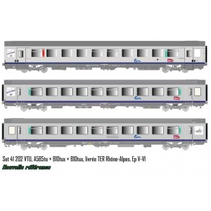 LS Models 41202 Set de 3 voitures VTU A5B5/B10/B10, TER Rhone-Alpes Ls models Lsm_41202 - 6