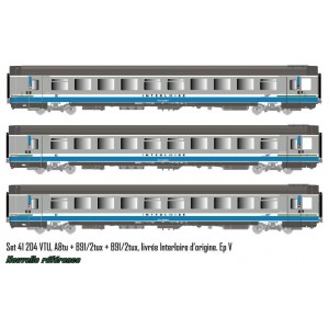 LS Models 41204 Set de 3 voitures VTU A8/B91/B91, Interloire origine Ls models Lsm_41204 - 6