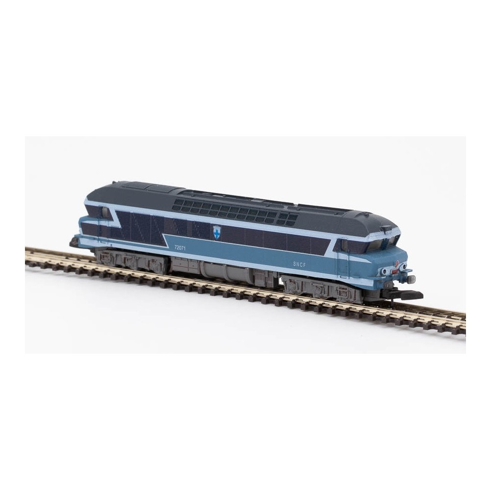 Azar L02-BL2A Locomotive diesel CC 72024, SNCF, livrée bleue, échelle Z AZAR Models AZAR_L02-BL2A - 1 Azar L02-BL2A Locomotive diesel CC 72024, SNCF, livrée bleue, échelle Z AZAR Models AZAR_L02-BL2A - 1