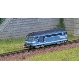 Azar L01-BL1D Locomotive diesel BB 67615, SNCF, livrée bleue, logo nouille, digitale, échelle Z AZAR Models AZAR_L01-BL1D - 1