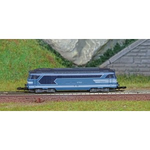 Azar L01-BL2A Locomotive diesel BB 67522, SNCF, livrée bleue, logo nouille, échelle Z AZAR Models AZAR_L01-BL2A - 2
