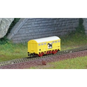 Azar W02-CH Wagon couvert G4, SNCF, Jaune, transport chevaux, échelle Z AZAR Models AZAR_W02-CH - 1