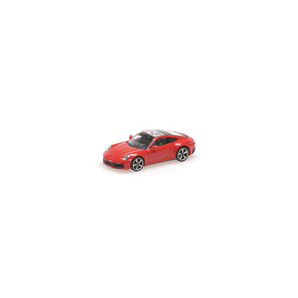 Minichamps 870068320 Porsche 911 Carrera 4S 2019, rouge Busch véhicule Busch_870068320 - 1