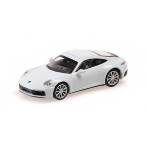 Minichamps 870068324 Porsche 911 Carrera 4S 2019, blanche Busch véhicule Busch_870068324 - 1