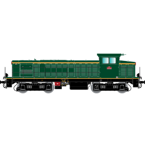 R37 HO41032 Locomotive diesel 040 DE 131, SNCF, livrée verte et bandes oranges, dépôt Mohon Rail 37 - R37 R37_HO41032 - 4