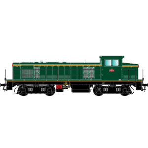 R37 HO41104DS Locomotive diesel 040 DE 704, SNCF, livrée verte et bandes oranges, dépôt Noisy, digital sonorisée Rail 37 - R37 R