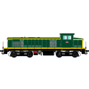 R37 HO41105 Locomotive diesel 040 DE 785, SNCF, livrée verte et bandes jaunes, dépôt Montargis Rail 37 - R37 R37_HO41105 - 4
