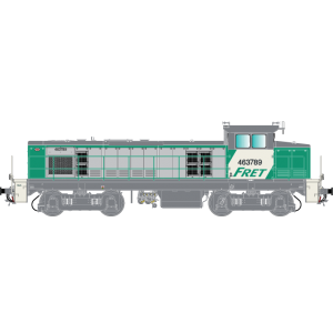 R37 HO41107DS Locomotive diesel BB 63789, SNCF, livrée FRET, dépôt Lyon-Vaise, digital sonorisée Rail 37 - R37 R37_HO41107DS - 4