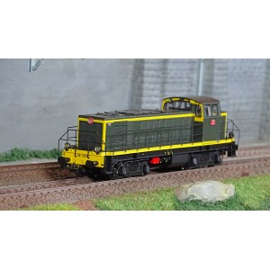 R37 HO41037 Locomotive diesel BB 63138, SNCF, livrée verte et bandes jaunes, dépôt Les Aubrais Rail 37 - R37 R37_HO41037 - 1