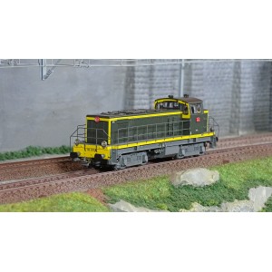 R37 HO41035 Locomotive diesel BB 63134, SNCF, livrée verte et bandes jaunes, dépôt Achères Rail 37 - R37 R37_HO41035 - 1