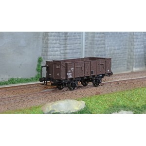 Ree Modeles WB833 Wagon Tombereau OCEM 19, brun, bois avec guérite, SNCF Ree Modeles WB-833 - 1