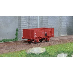 Ree Modeles WB838 Wagon Tombereau OCEM 19, rouge UIC, tôlé, SNCF "MT" Ree Modeles WB-838 - 1