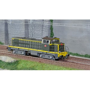 R37 HO41106 Locomotive diesel BB 63510, SNCF, livrée verte et bandes jaunes, dépôt Rennes Rail 37 - R37 R37_HO41106 - 3